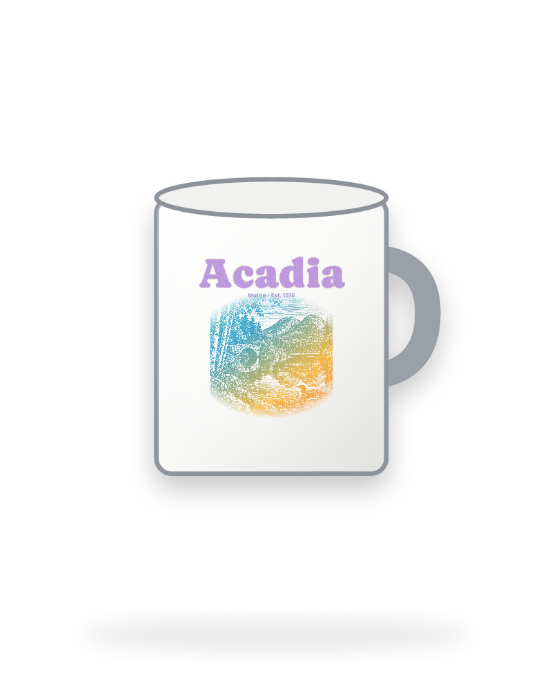Acadia Jordan Pond Enamel Camp Mug