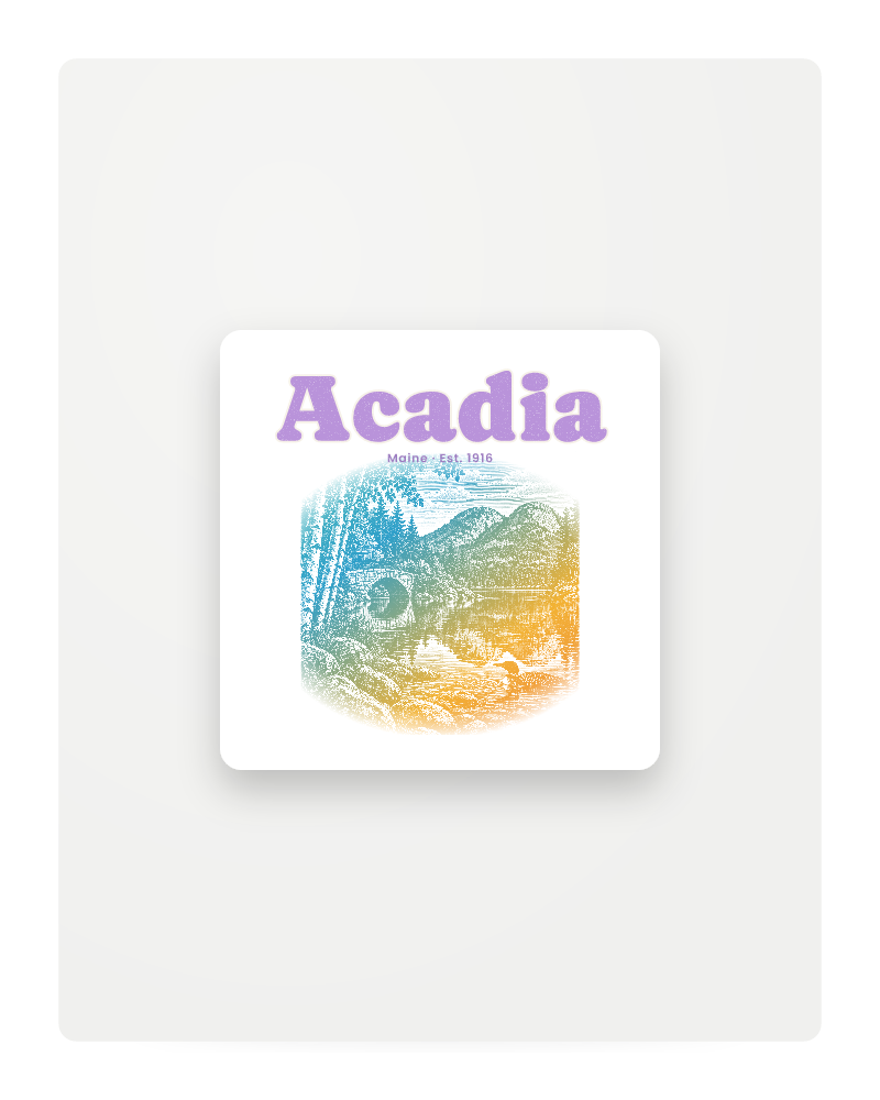 Acadia Jordan Pond Fridge Magnet