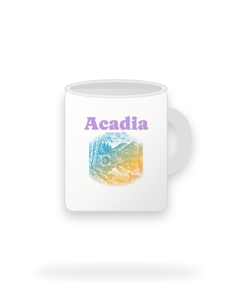 Acadia Jordan Pond Ceramic Mug 11oz