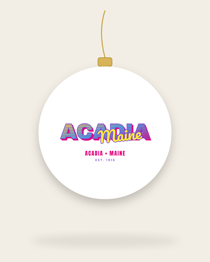 Acadia Music TV Ceramic Ornament