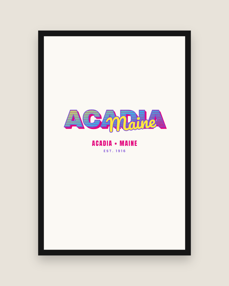 Acadia Music TV Matte Poster