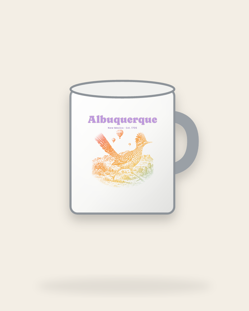 Albuquerque Roadrunner Enamel Camp Mug