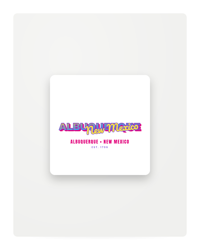 Albuquerque Music TV Fridge Magnet