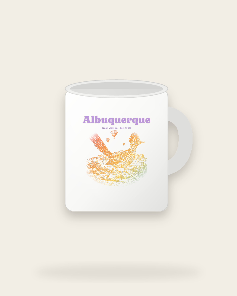 Albuquerque Roadrunner Ceramic Mug 11oz