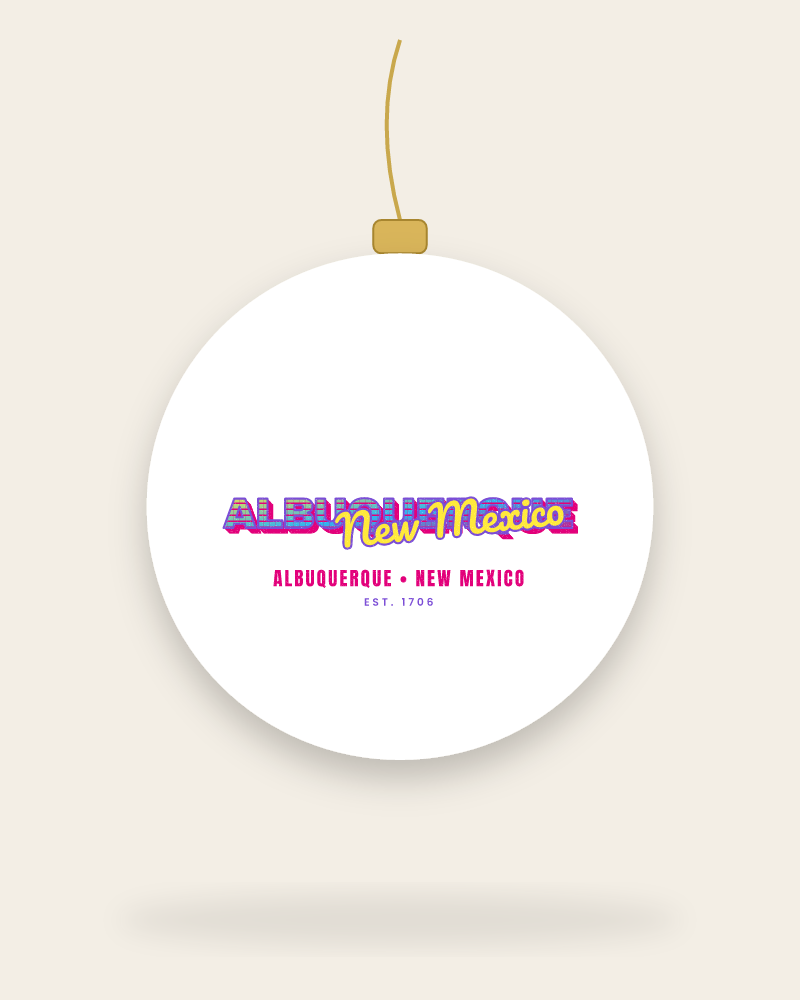 Albuquerque Music TV Ceramic Ornament