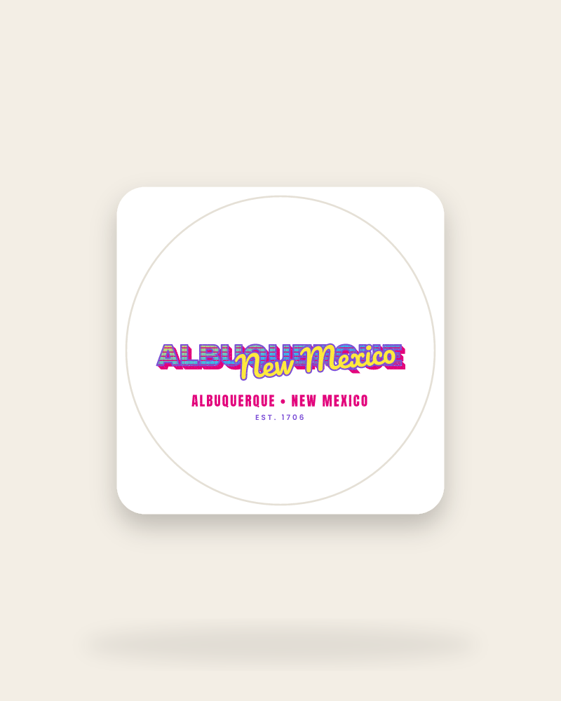 Albuquerque Music TV Kiss-Cut Sticker