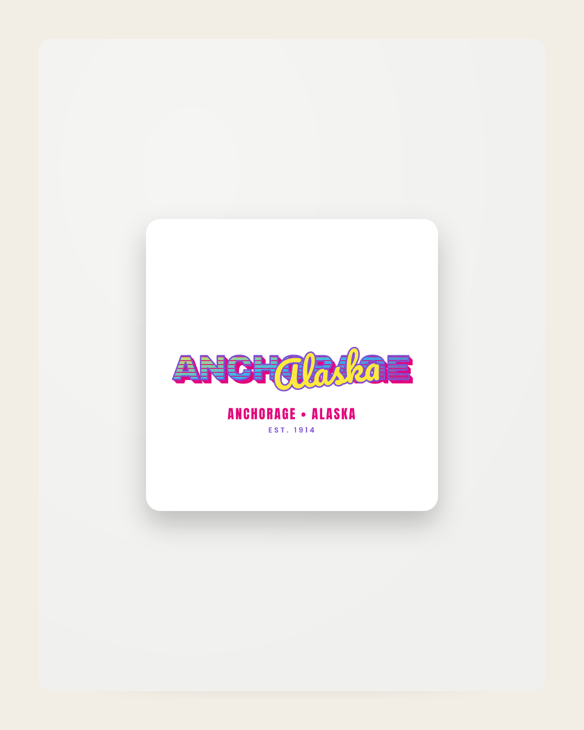 Anchorage Music TV Fridge Magnet in White