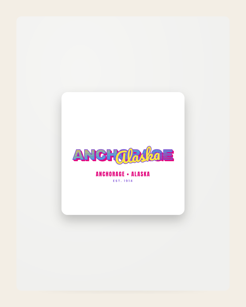 Anchorage Music TV Fridge Magnet