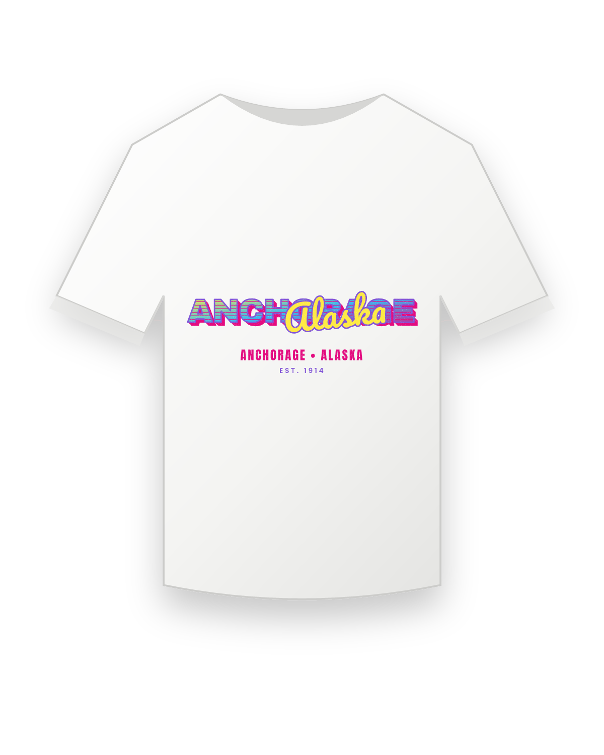 Anchorage Music TV Youth Tee in White