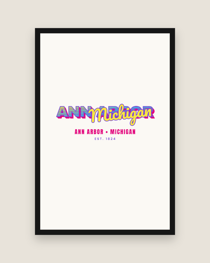 Ann Arbor Music TV Matte Poster