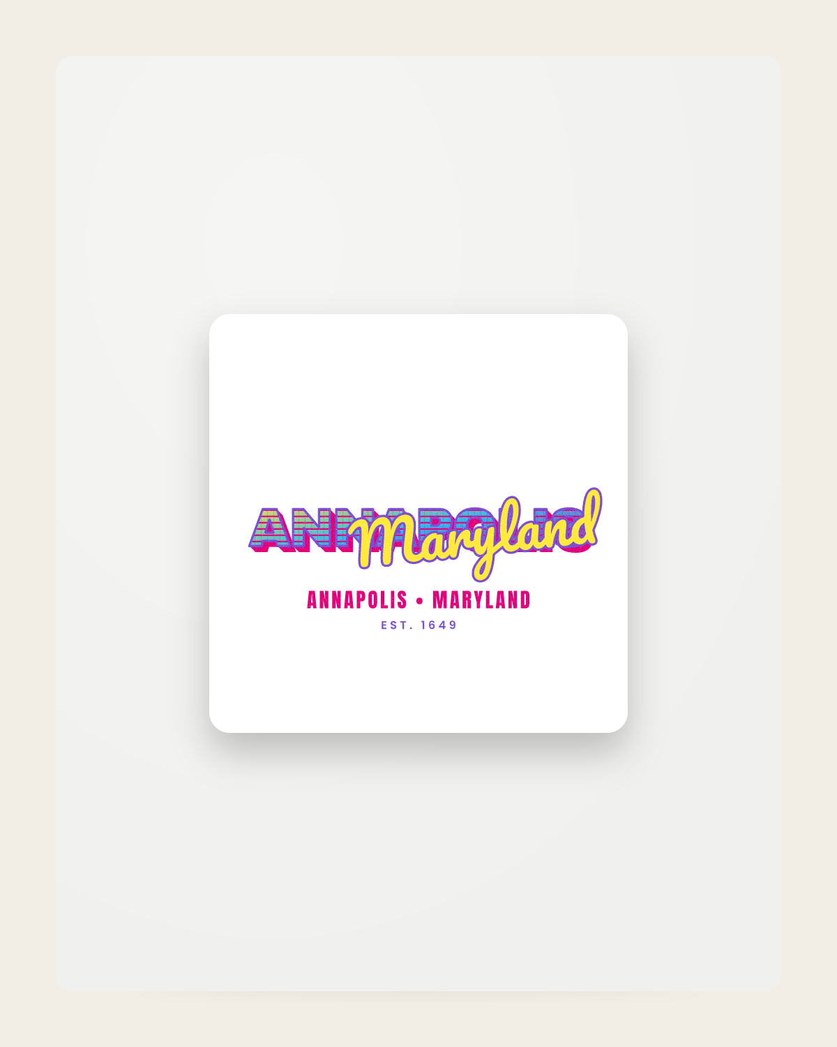 Annapolis Music TV Fridge Magnet in White
