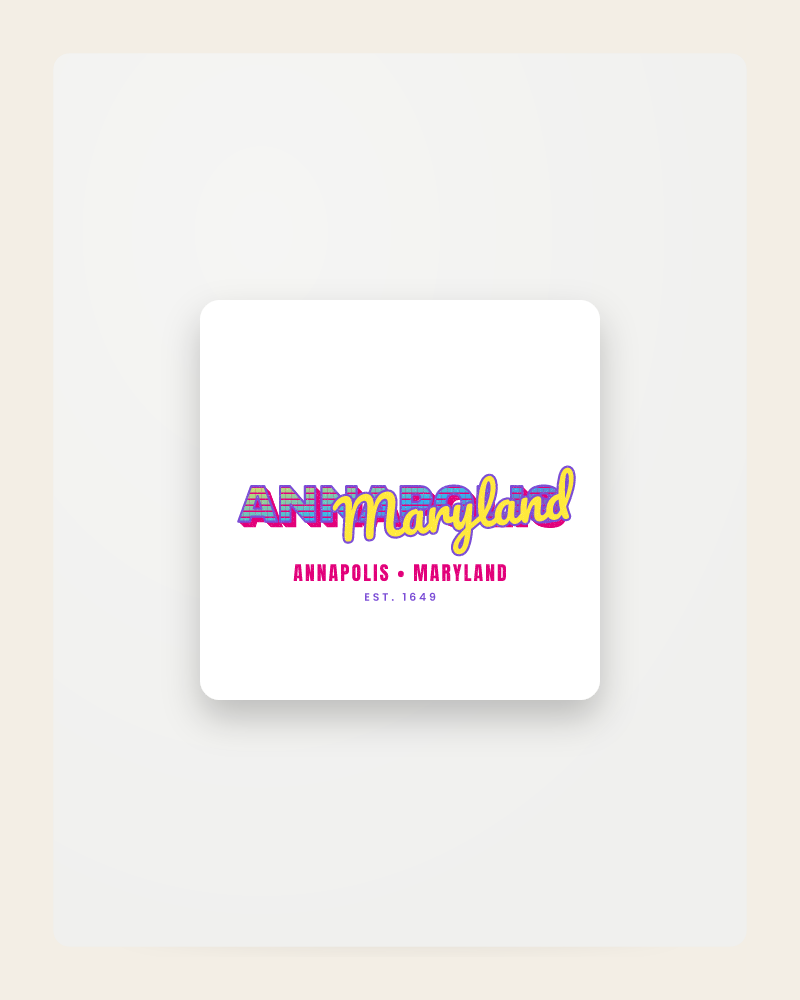 Annapolis Music TV Fridge Magnet