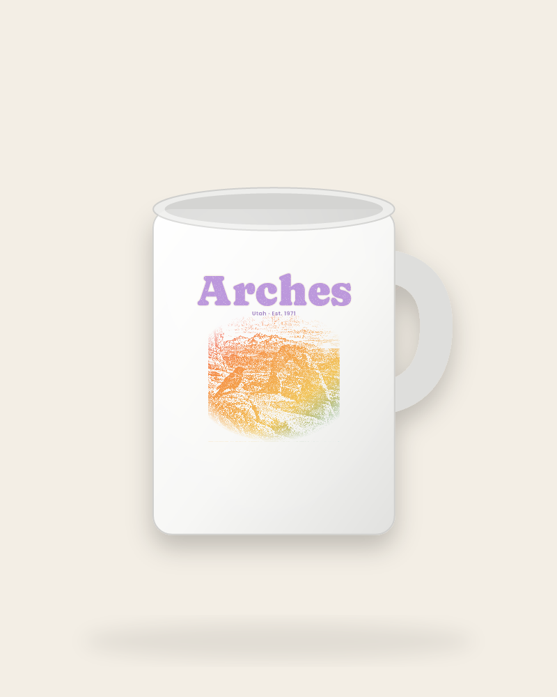Arches Delicate Arch Ceramic Mug 15oz