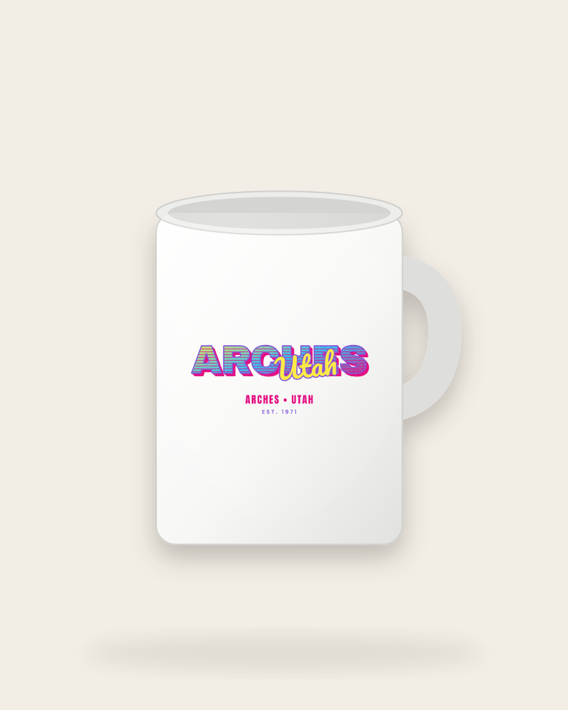 Arches Music TV Ceramic Mug 15oz