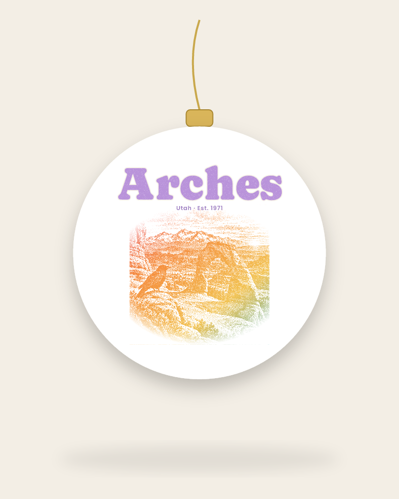 Arches Delicate Arch Ceramic Ornament
