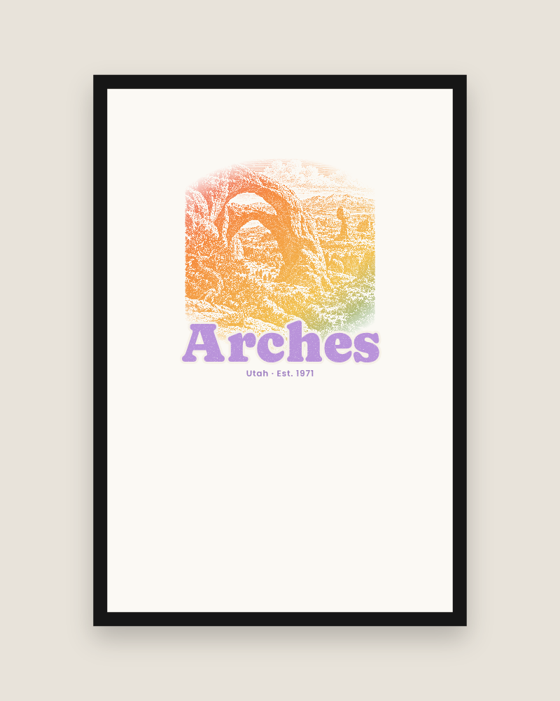 Arches Double Arch Matte Poster