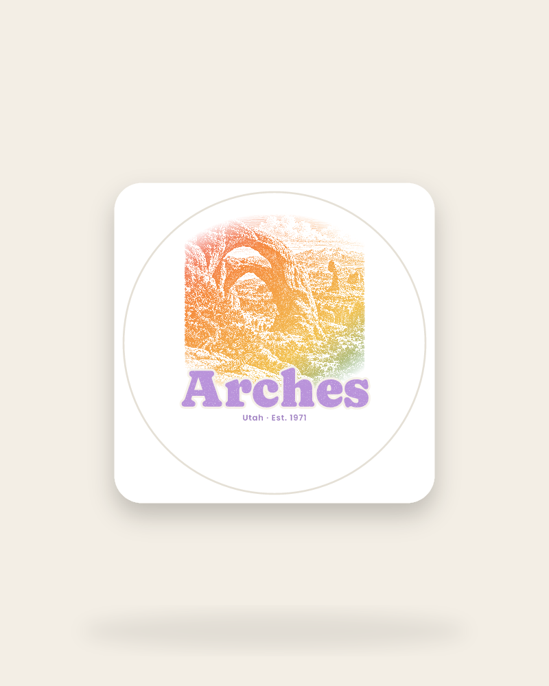 Arches Double Arch Kiss-Cut Sticker