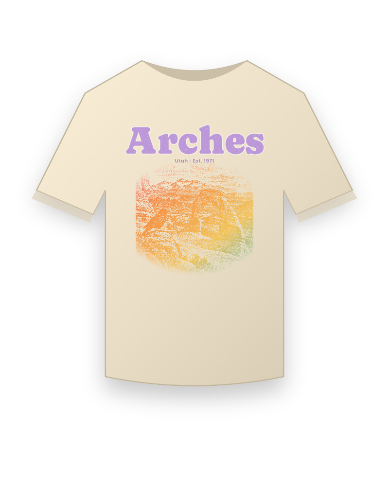 Arches Delicate Arch Organic Cotton Tee