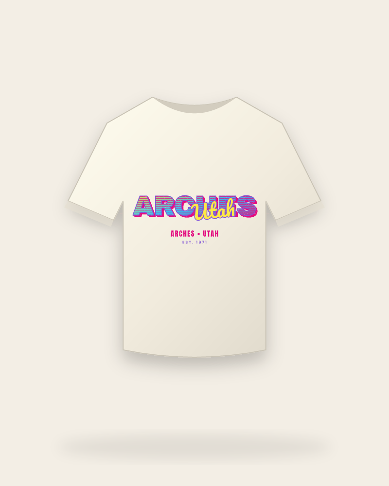 Arches Music TV Vintage Wash Tee