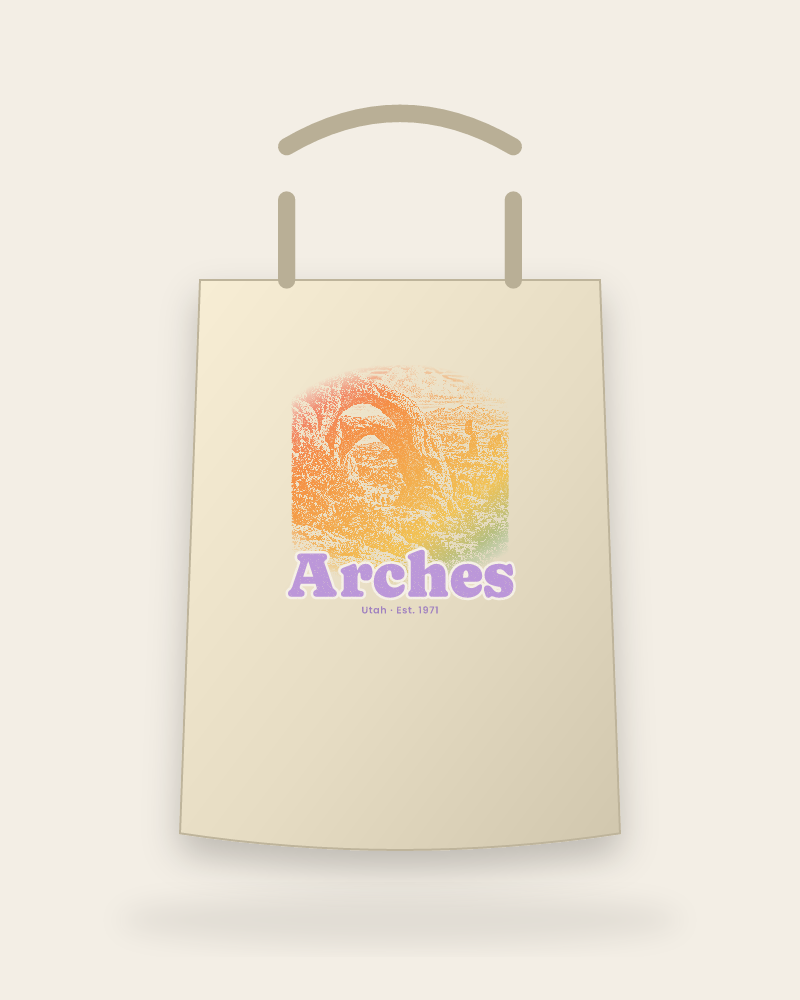 Arches Double Arch Canvas Tote