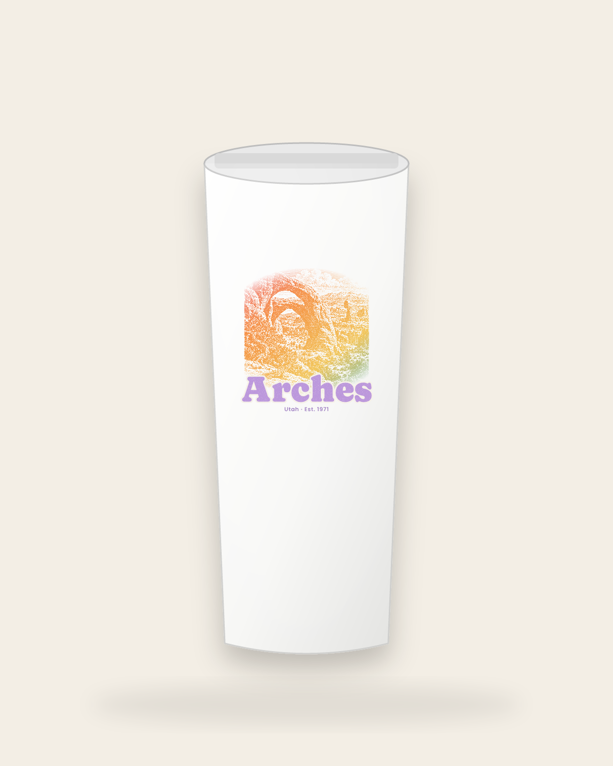 Arches Double Arch Insulated Tumbler 20oz in White