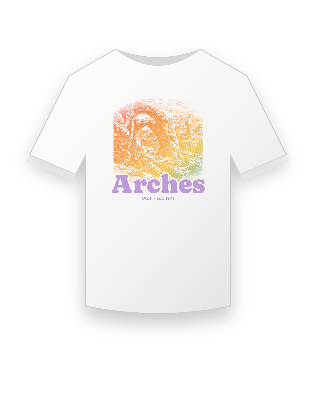 Arches Double Arch Youth Tee in White