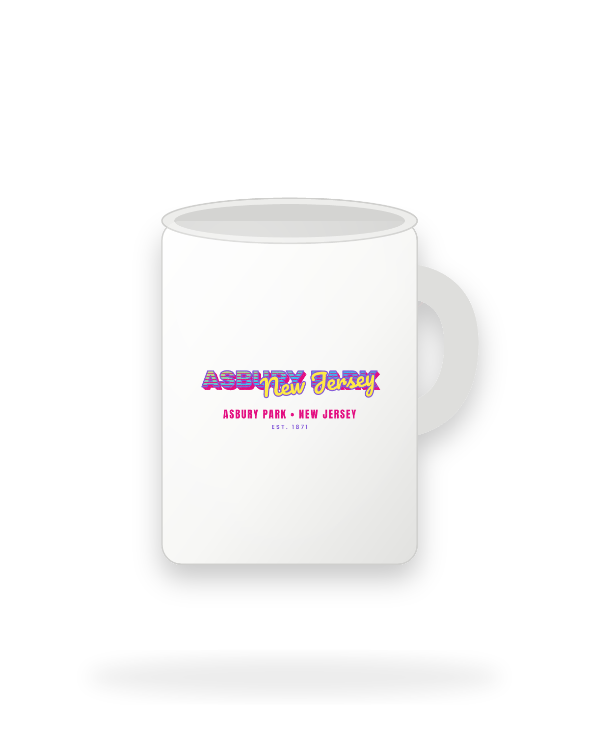 Asbury Park Music TV Ceramic Mug 15oz in White