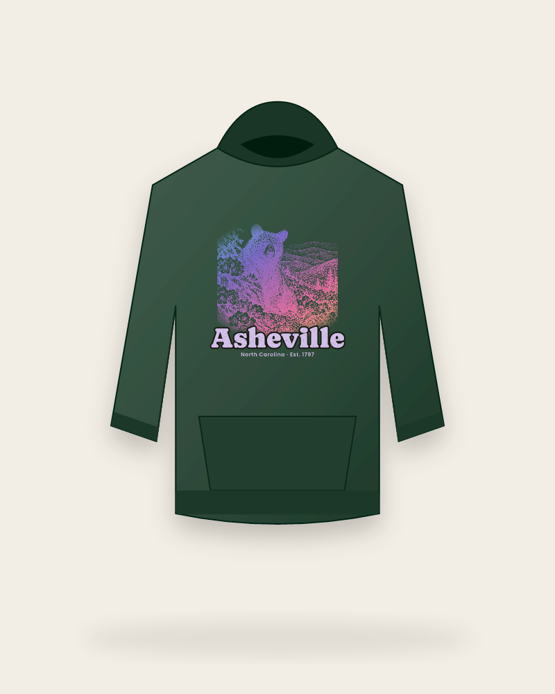 Asheville Black Bear Hooded Sweatshirt