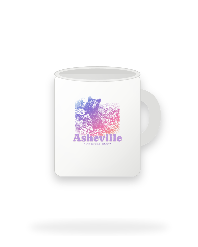 Asheville Black Bear Ceramic Mug 11oz