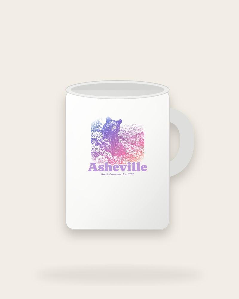 Asheville Black Bear Ceramic Mug 15oz