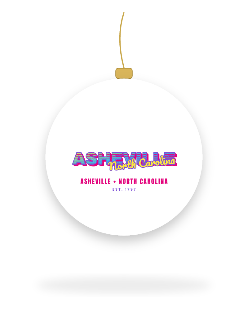 Asheville Music TV Ceramic Ornament