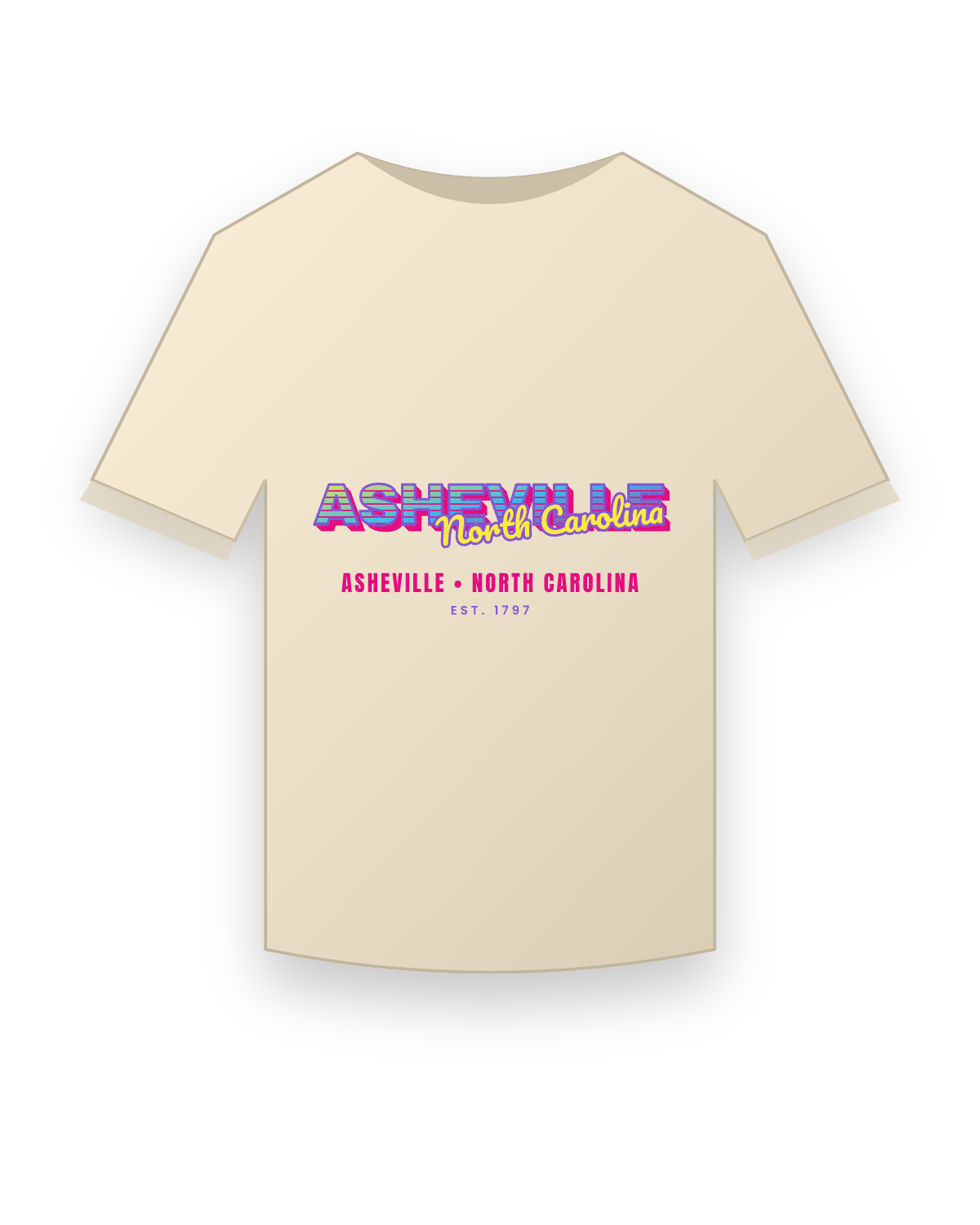 Asheville Music TV Classic Tee in Natural