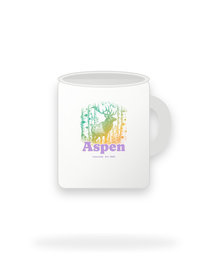 Aspen Elk in the Aspens Ceramic Mug 11oz