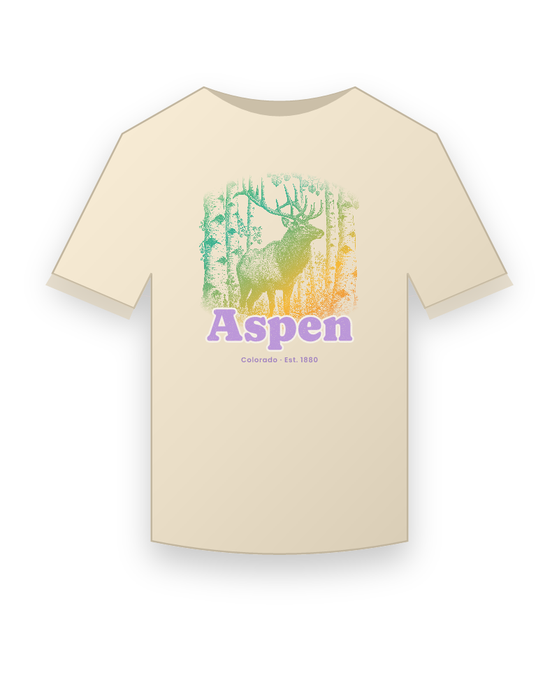 Aspen Elk in the Aspens Classic Tee