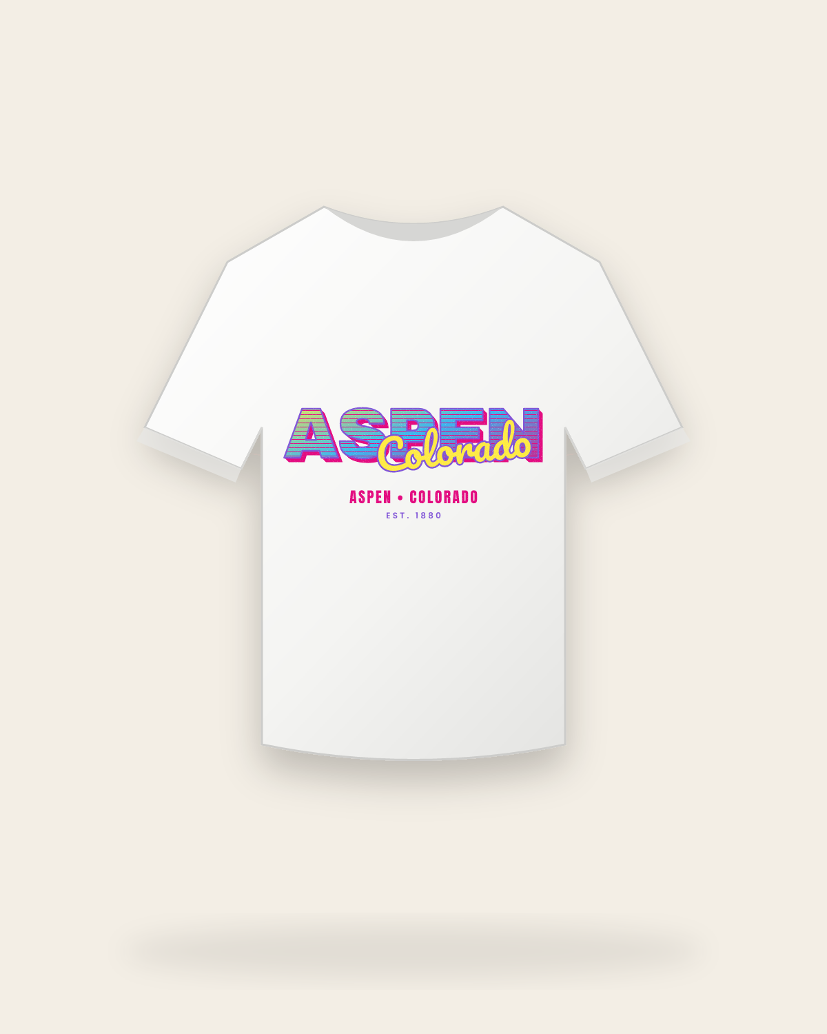 Aspen Music TV Youth Tee in White