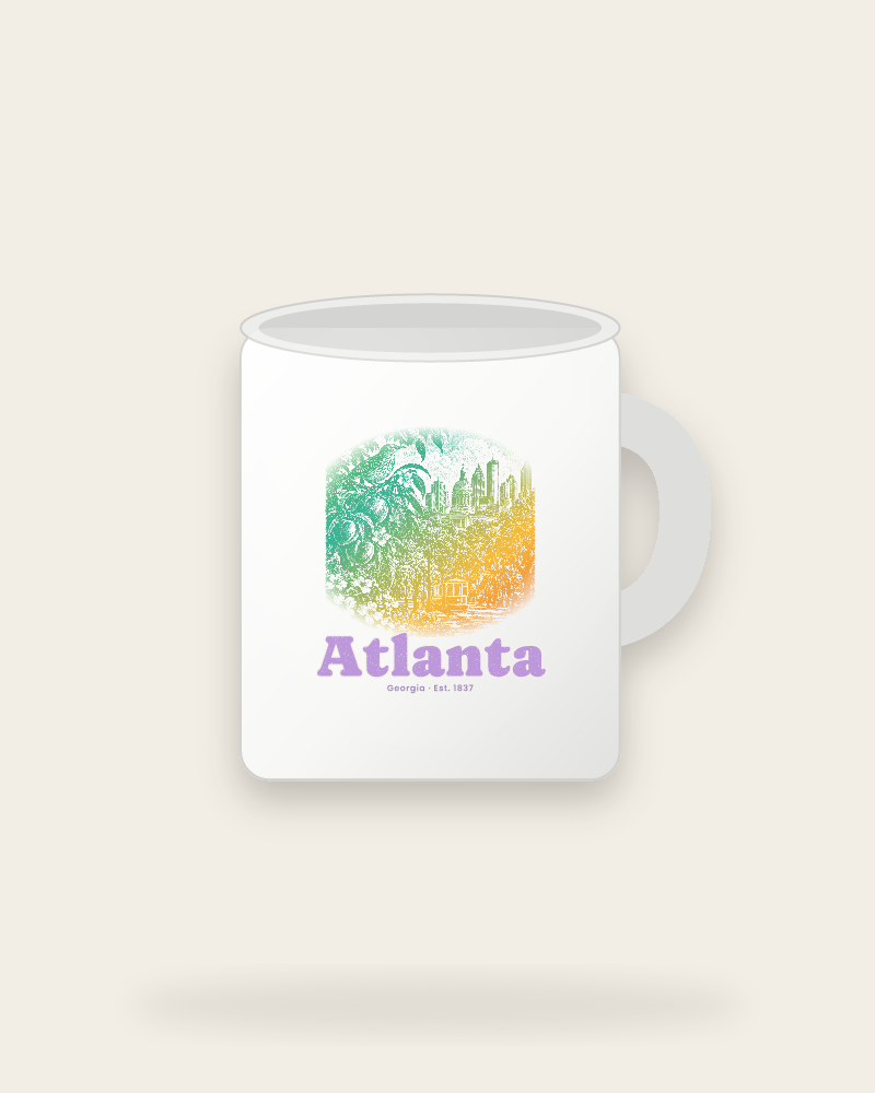 Atlanta Peach & Songbird Ceramic Mug 11oz