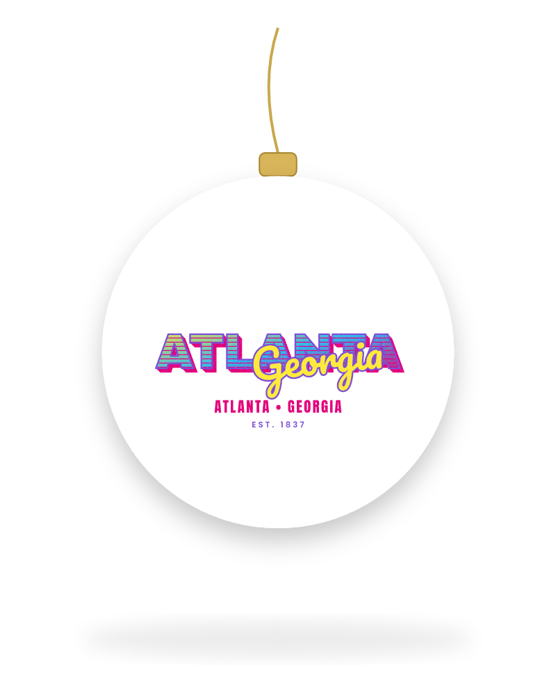 Atlanta Music TV Ceramic Ornament