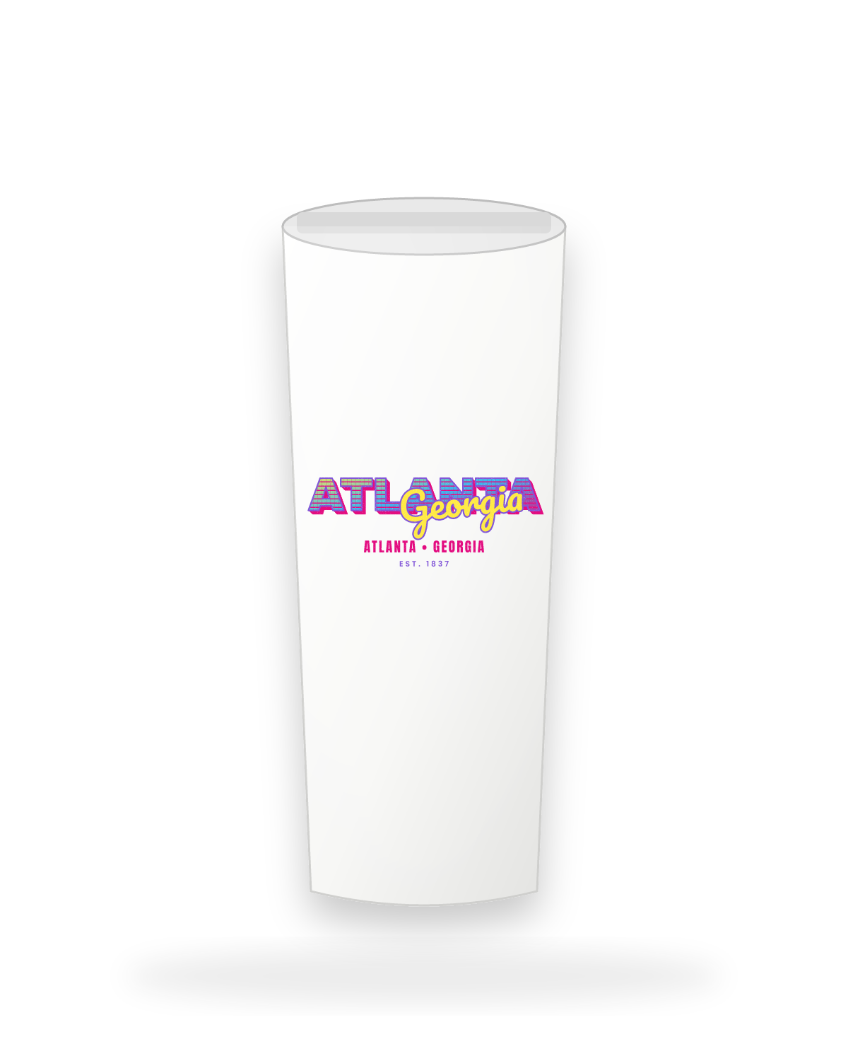 Atlanta Music TV Insulated Tumbler 20oz in White
