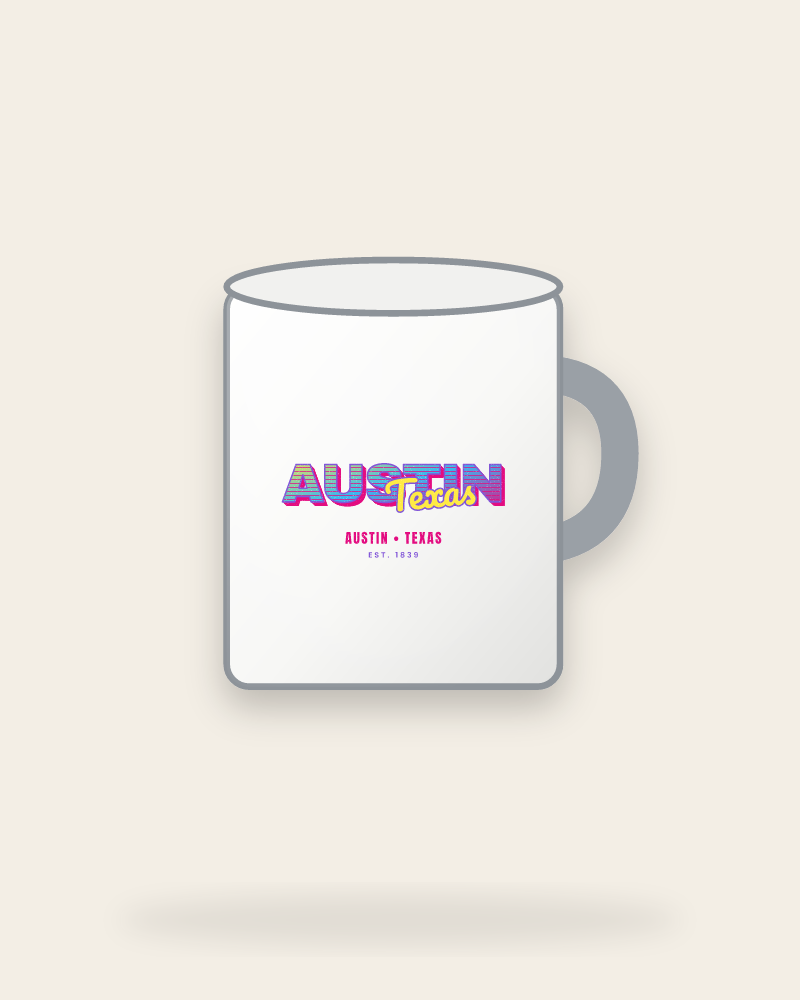 Austin Music TV Enamel Camp Mug