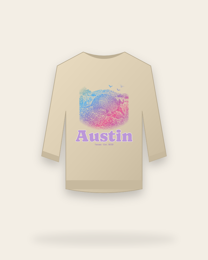 Austin Armadillo Crewneck Sweatshirt