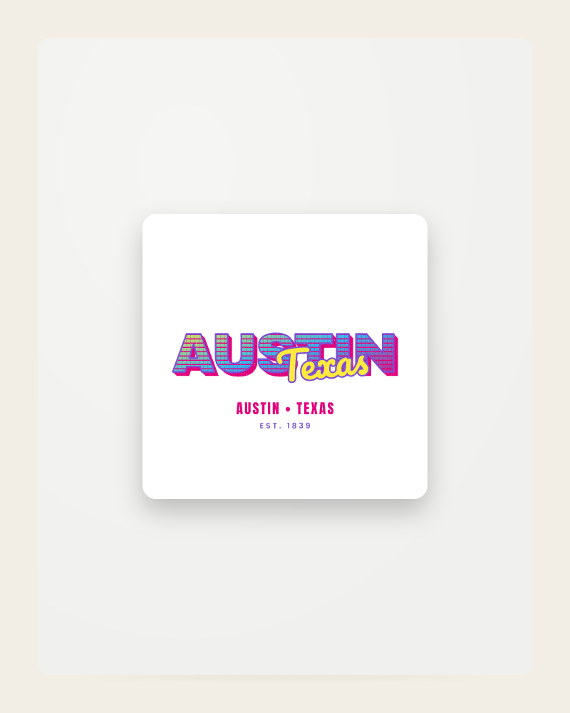 Austin Music TV Fridge Magnet