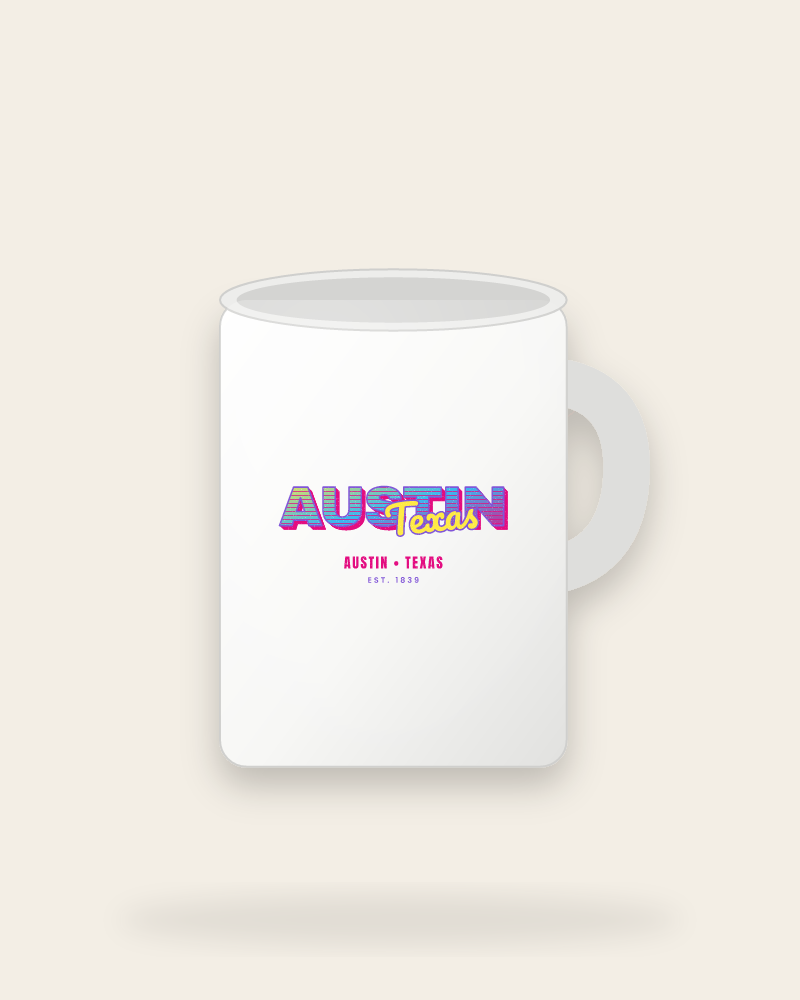 Austin Music TV Ceramic Mug 15oz