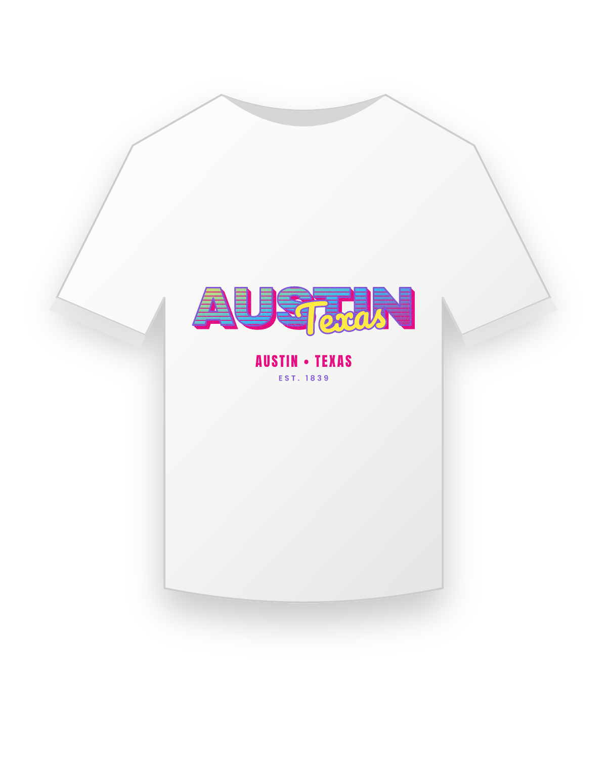 Austin Music TV Youth Tee in White