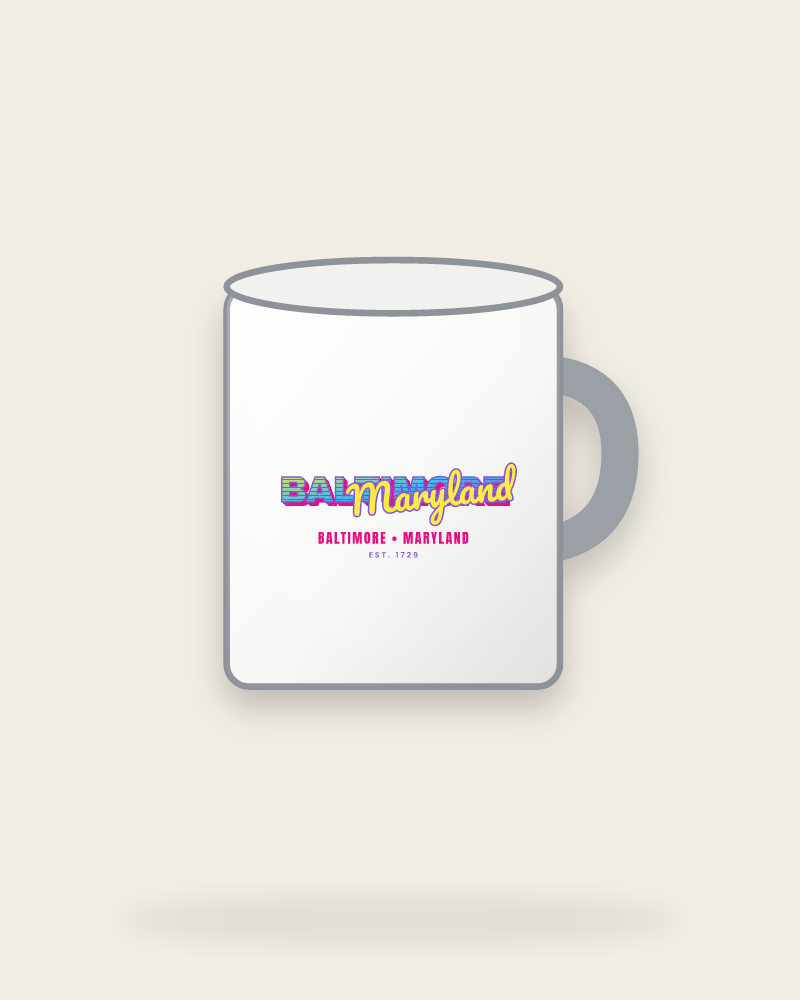 Baltimore Music TV Enamel Camp Mug