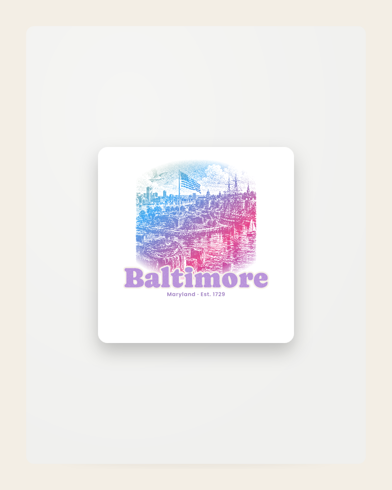 Baltimore Star Fort Harbor Fridge Magnet