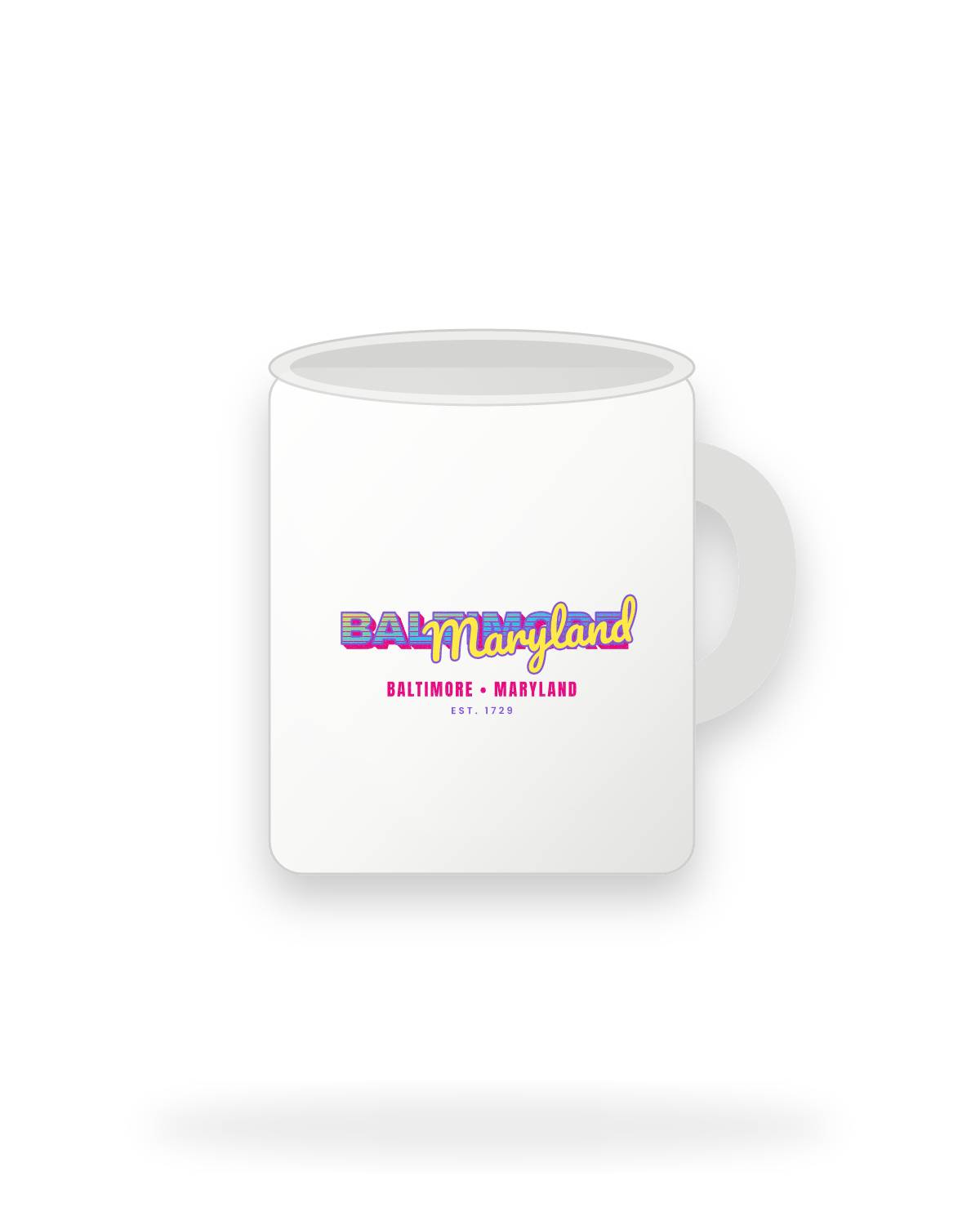 Baltimore Music TV Ceramic Mug 11oz in White