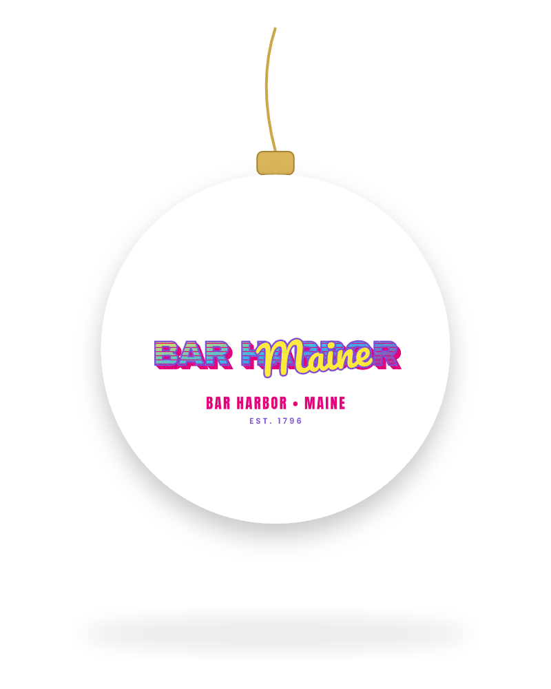 Bar Harbor Music TV Ceramic Ornament