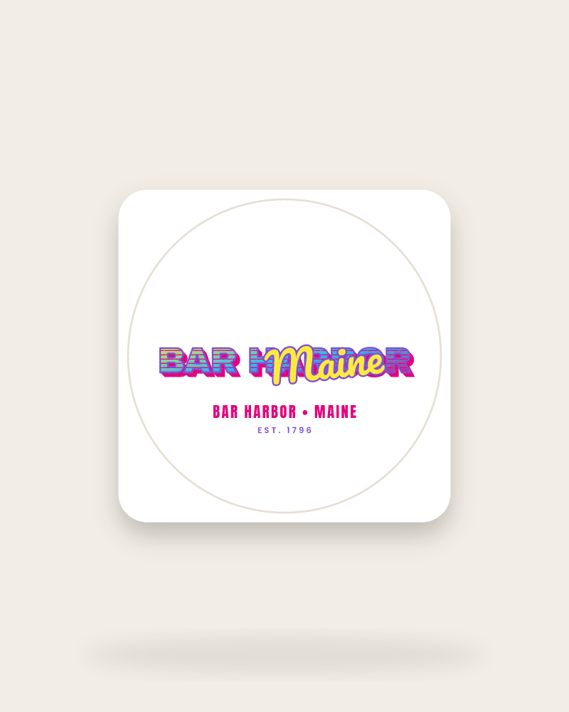 Bar Harbor Music TV Kiss-Cut Sticker