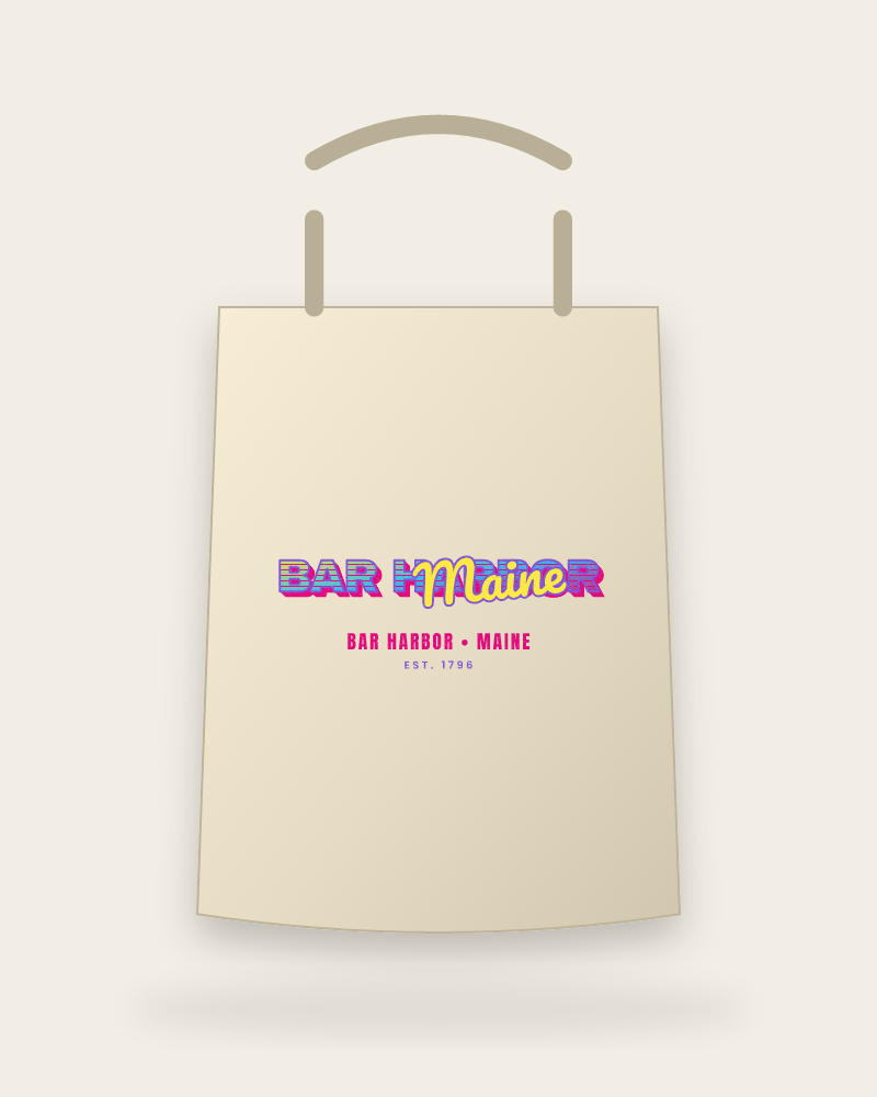 Bar Harbor Music TV Canvas Tote