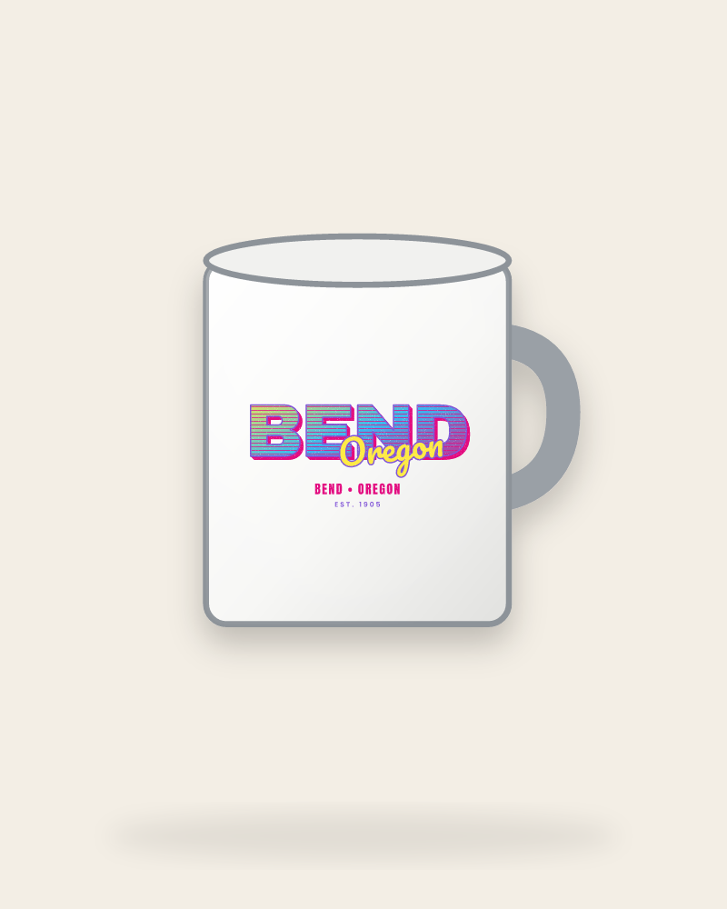 Bend Music TV Enamel Camp Mug